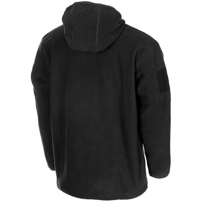 Mikina FLEECE na zip s kapucí TACTICAL ČERNÁ