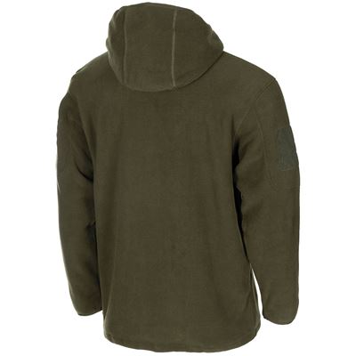 Mikina FLEECE na zip s kapucí TACTICAL ZELENÁ