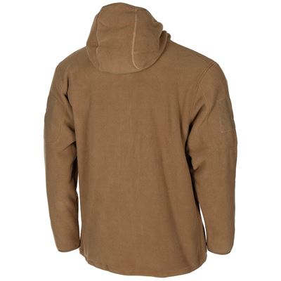 Mikina FLEECE na zip s kapucí TACTICAL COYOTE