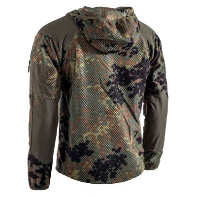 Mikina zip s kapucí fleece DELTA FLECKTARN