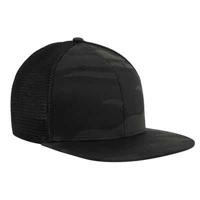 Čepice TRUCKER síťovaná MIDNIGHT BLACK CAMO