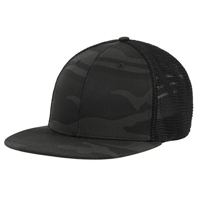 Čepice TRUCKER síťovaná MIDNIGHT BLACK CAMO