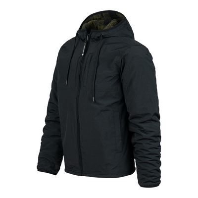 Bunda oboustranná SHERPA SOFTSHELL ČERNO/ZELENÁ