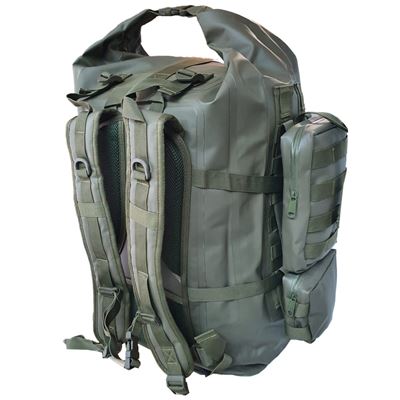 Batoh ARMY-X-TREME 70l nepromokavý s kapsami ZELENÝ