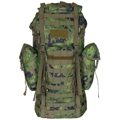 Batoh bojový MOLLE 65l polstrovaný + ALU výztuha M05 tarn