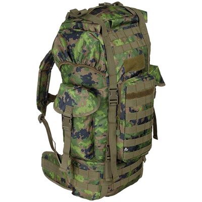 Batoh bojový MOLLE 65l polstrovaný + ALU výztuha M05 tarn