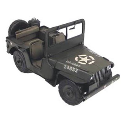 Model Jeep 1940 29x14x15 kovový