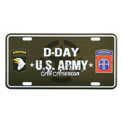 Cedule plechová D-DAY U.S. ARMY na auto