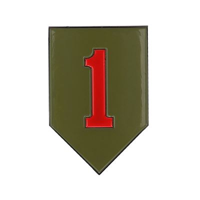 Znak kovový 1st Infantry Division se samolepou