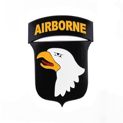 Znak kovový 101st Airborne Division se samolepou