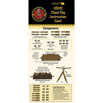 Vesta chest rig GI USMC TAP kompletní COYOTE