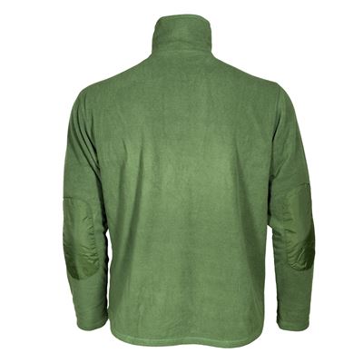 Mikina FLEECE řecká 3/4 zip ZELENÁ použité