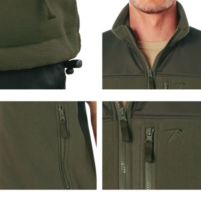 Vesta fleece SPEC OPS tactical ZELENÁ