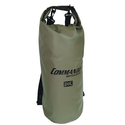 Vak voděodolný DRY BAG 20L Heavy Duty ZELENÝ