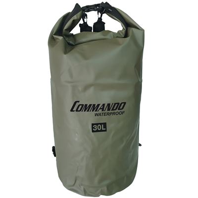 Vak voděodolný DRY BAG 30L Heavy Duty ZELENÝ