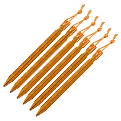 Stanové kolíky Arrow Aluminium délka 18cm sada 6 ks ORANŽOVÉ