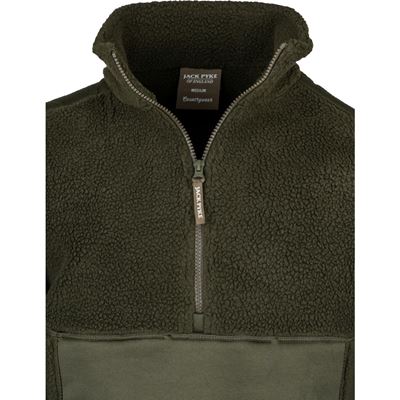 Mikina SHERPA FLEECE PULLOVER ZELENÁ