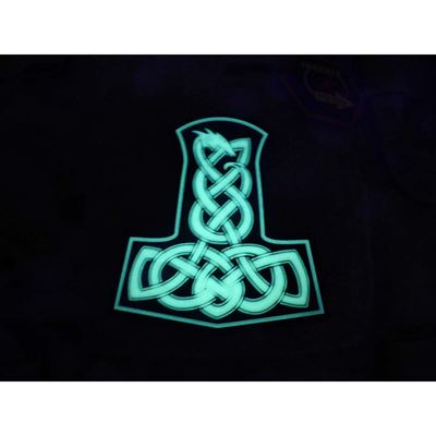 Nášivka Thórovo kladivo DRAGON svítící GLOW IN THE DARK