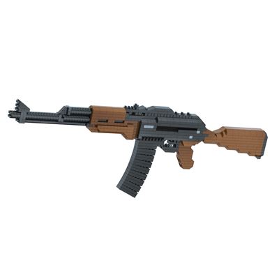 Stavebnice samopalu AK47 Mini Block 628 dílků