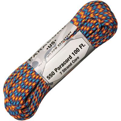 Šňůra PARACORD nylon 550LB 30m 4mm OHEŇ A LED